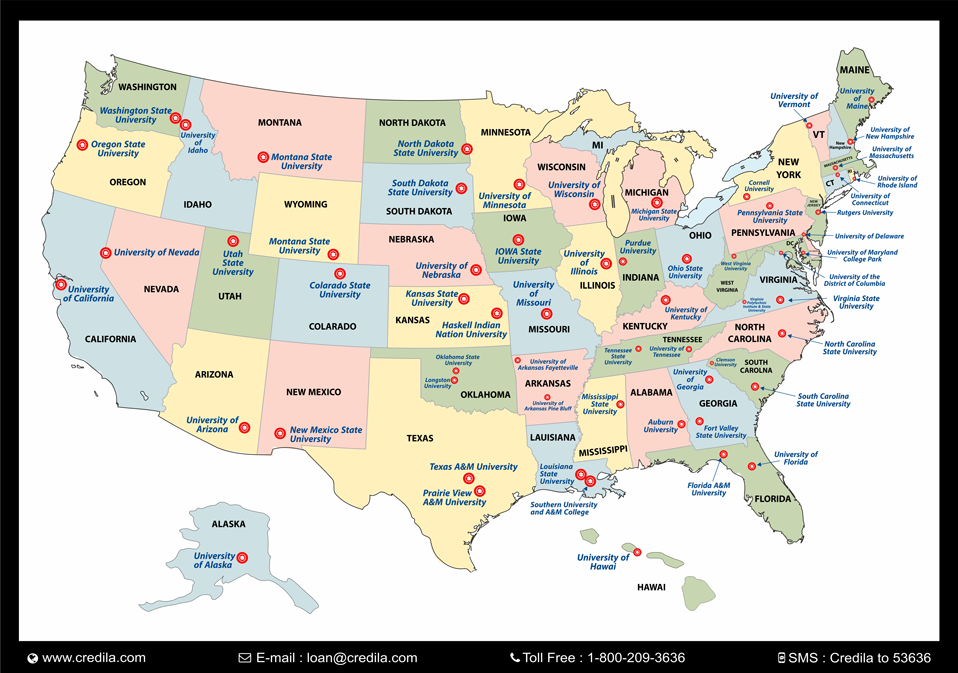 Download USA Map | Credila